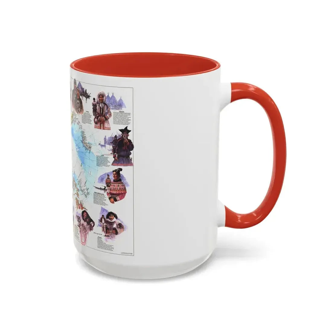 Arctic - Peoples of the (1983) (Map) Accent Coffee Mug - Go Mug Yourself
