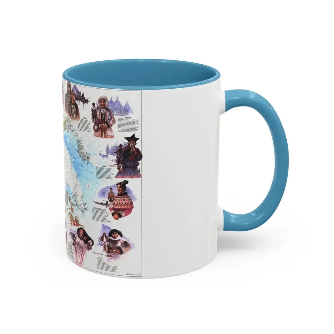 Arctic - Peoples of the (1983) (Map) Accent Coffee Mug - Go Mug Yourself