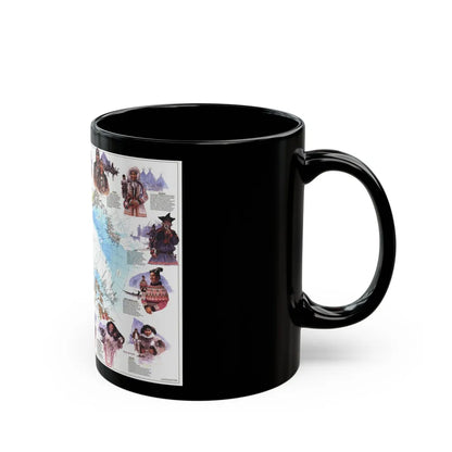 Arctic - Peoples of the (1983) (Map) Black Coffee Mug-Go Mug Yourself