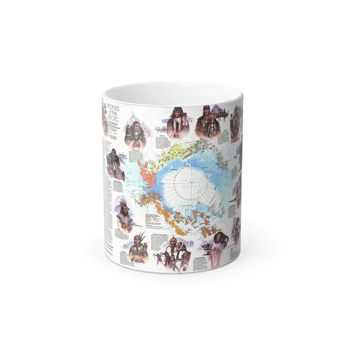 Arctic - Peoples of the (1983) (Map) Color Changing Mug 11oz - Go Mug Yourself