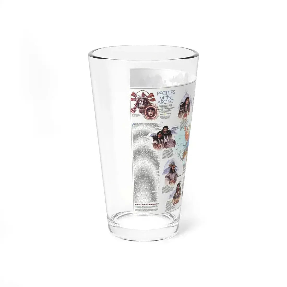 Arctic - Peoples of the (1983) (Map) Pint Glass 16oz - Go Mug Yourself
