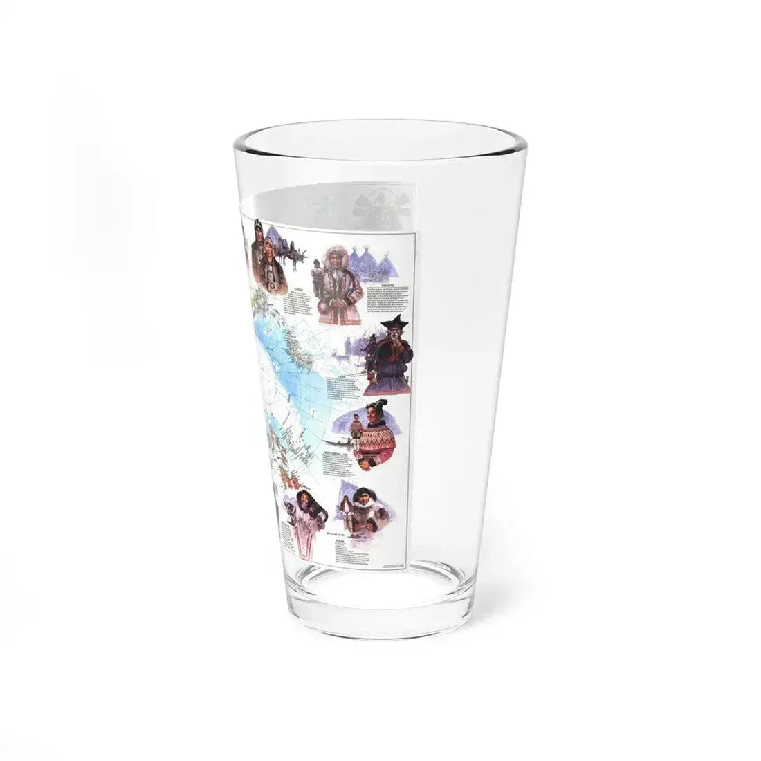 Arctic - Peoples of the (1983) (Map) Pint Glass 16oz - Go Mug Yourself