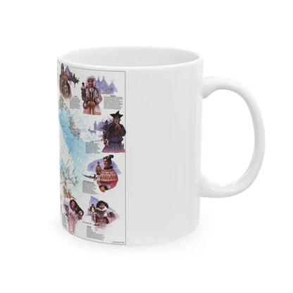 Arctic - Peoples of the (1983) (Map) White Coffee Mug - Go Mug Yourself
