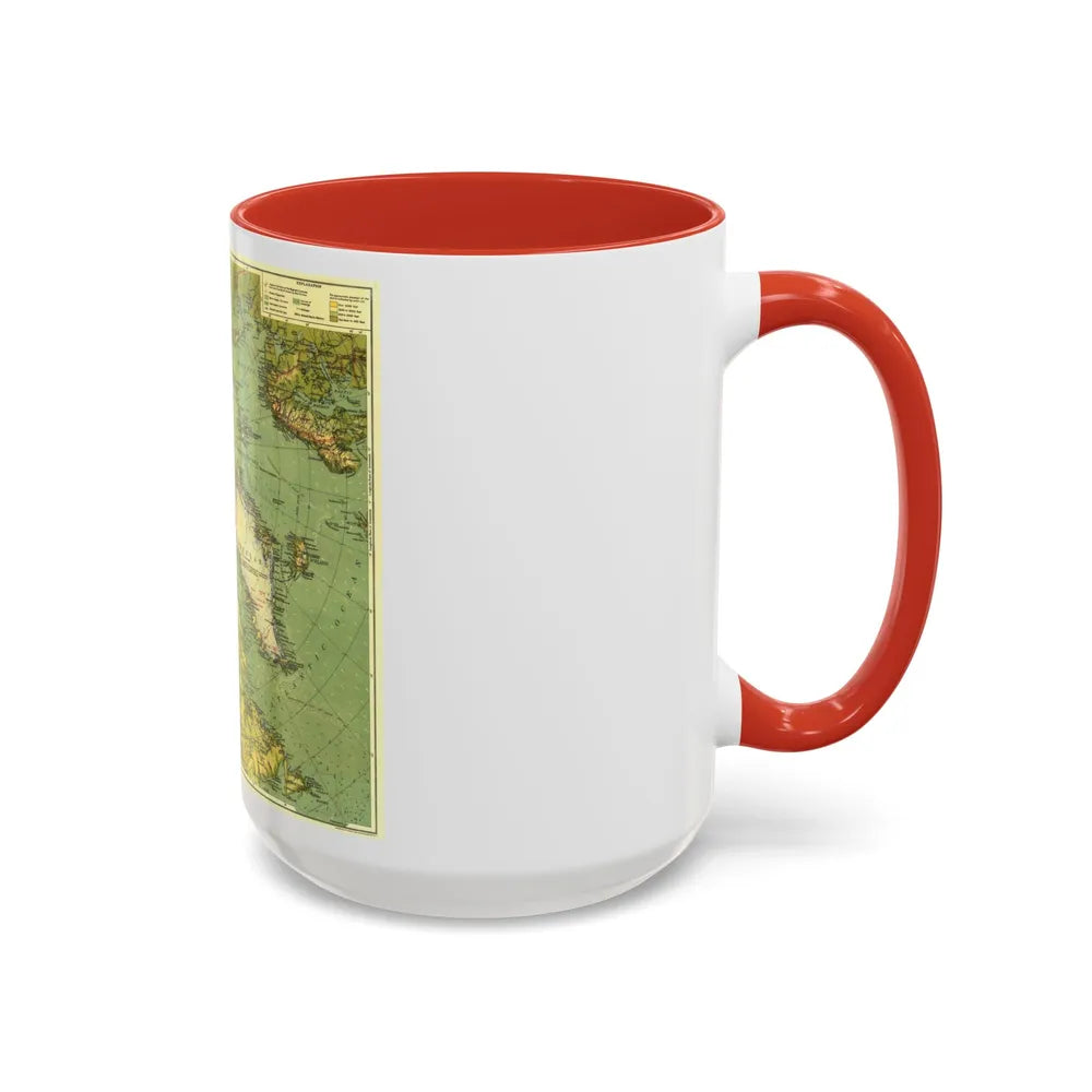 Arctic Regions (1925) (Map) Accent Coffee Mug-Go Mug Yourself