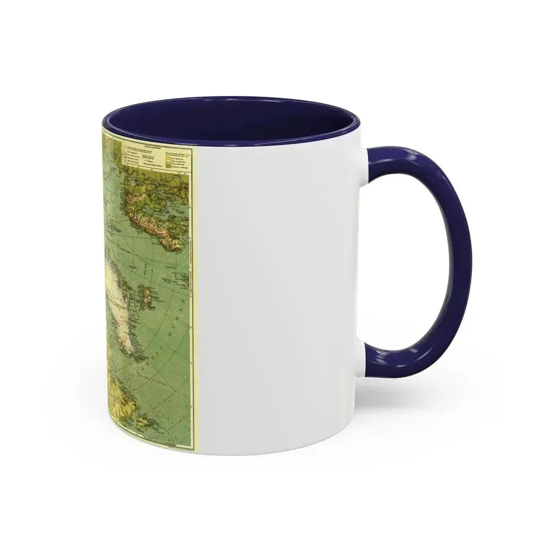 Arctic Regions (1925) (Map) Accent Coffee Mug - Go Mug Yourself
