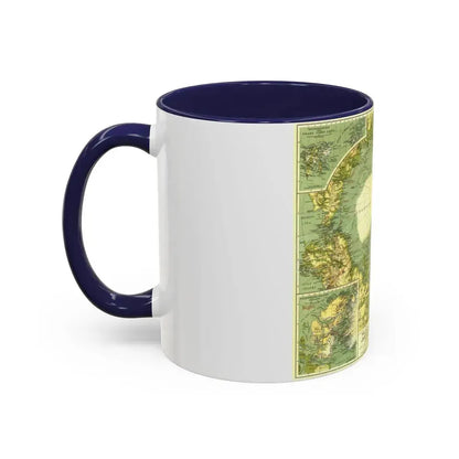 Arctic Regions (1925) (Map) Accent Coffee Mug - Go Mug Yourself