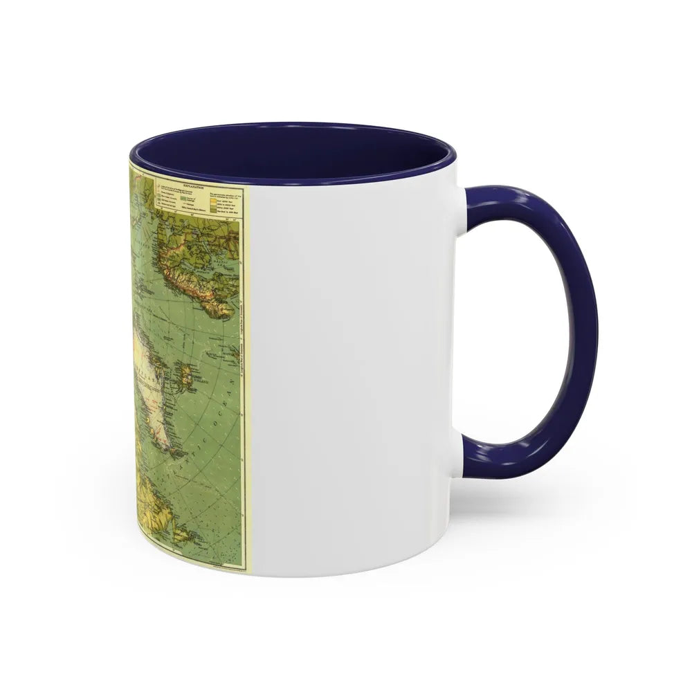 Arctic Regions (1925) (Map) Accent Coffee Mug-Go Mug Yourself