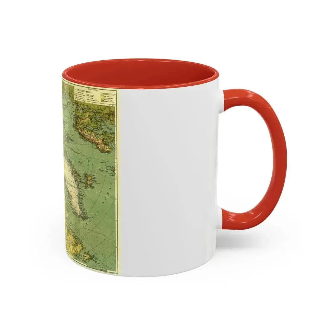 Arctic Regions (1925) (Map) Accent Coffee Mug - Go Mug Yourself