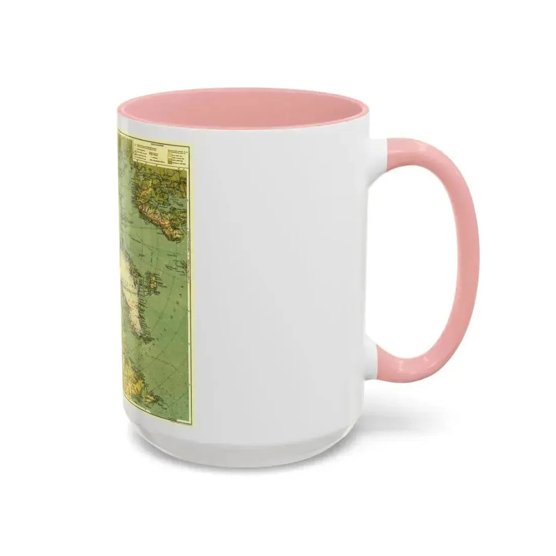 Arctic Regions (1925) (Map) Accent Coffee Mug - Go Mug Yourself