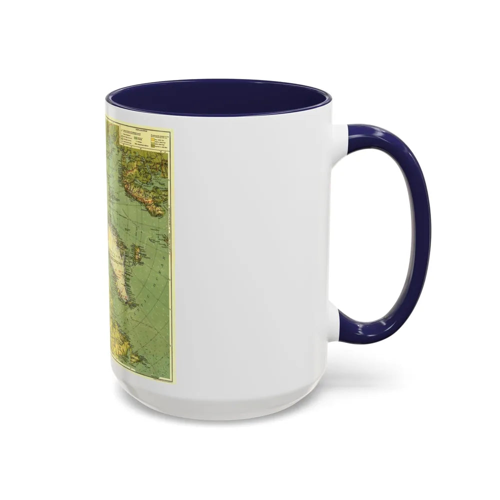 Arctic Regions (1925) (Map) Accent Coffee Mug-Go Mug Yourself