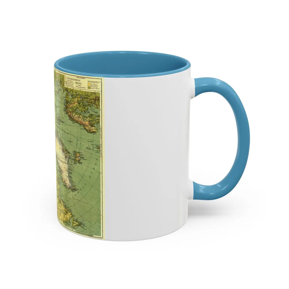 Arctic Regions (1925) (Map) Accent Coffee Mug-Go Mug Yourself