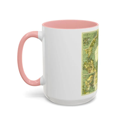 Arctic Regions (1925) (Map) Accent Coffee Mug-Go Mug Yourself