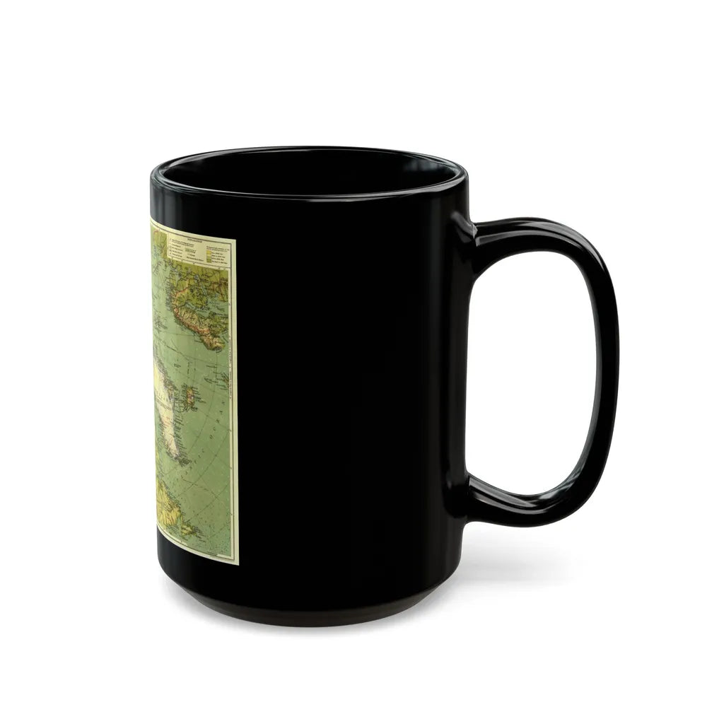 Arctic Regions (1925) (Map) Black Coffee Mug-Go Mug Yourself