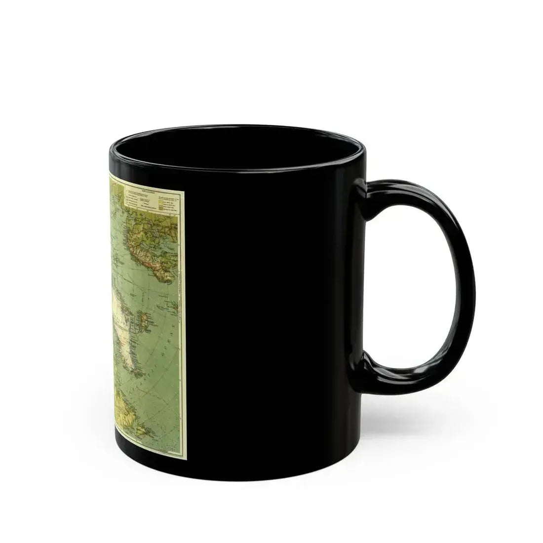 Arctic Regions (1925) (Map) Black Coffee Mug - Go Mug Yourself