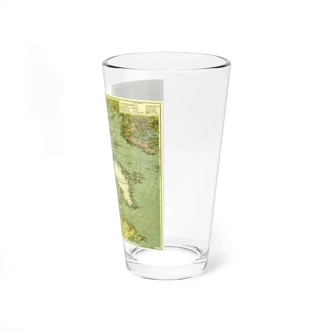 Arctic Regions (1925) (Map) Pint Glass 16oz - Go Mug Yourself