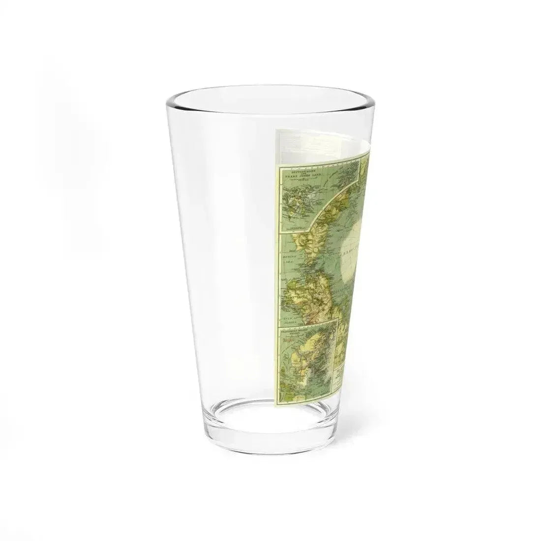 Arctic Regions (1925) (Map) Pint Glass 16oz - Go Mug Yourself