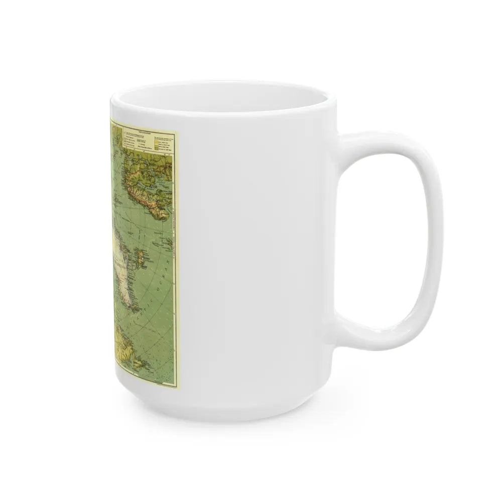 Arctic Regions (1925) (Map) White Coffee Mug-Go Mug Yourself