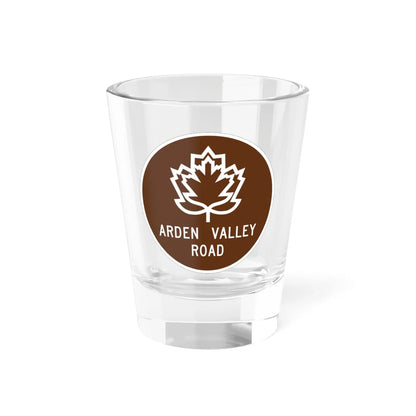 Arden Valley Road (New York) (Road Sign) Shot Glass 1.5oz 1.5oz - Go Mug Yourself