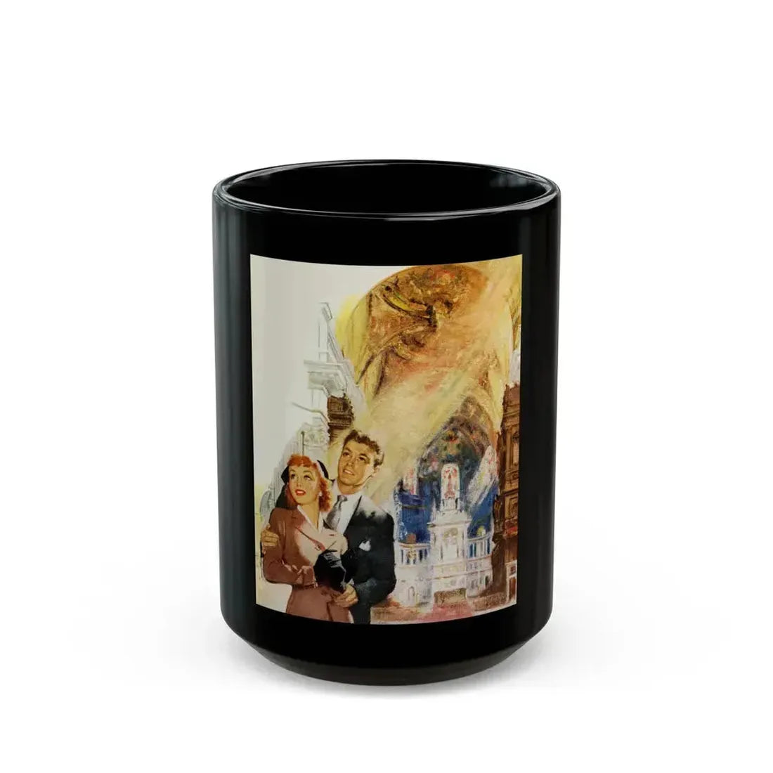 Are there Giant Frogs in your Future, 1953 - Black Coffee Mug 15oz - Go Mug Yourself