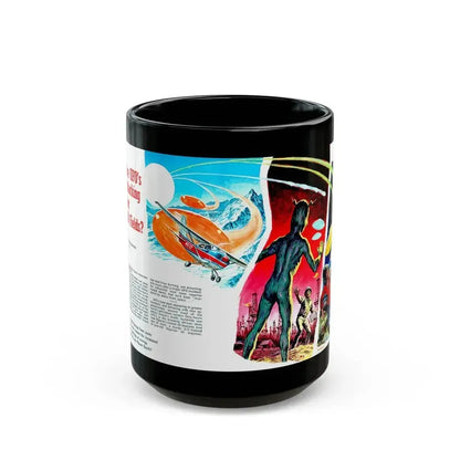Are UFO's Attacking Our Oil Fields, Stag magazine, May 1975 - Black Coffee Mug 15oz - Go Mug Yourself