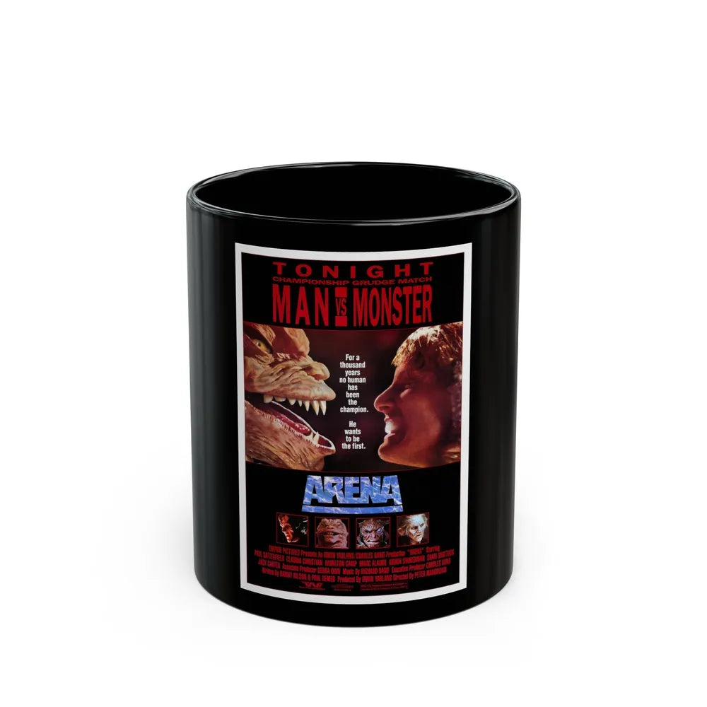 ARENA 1989 Movie Poster - Black Coffee Mug-11oz-Go Mug Yourself