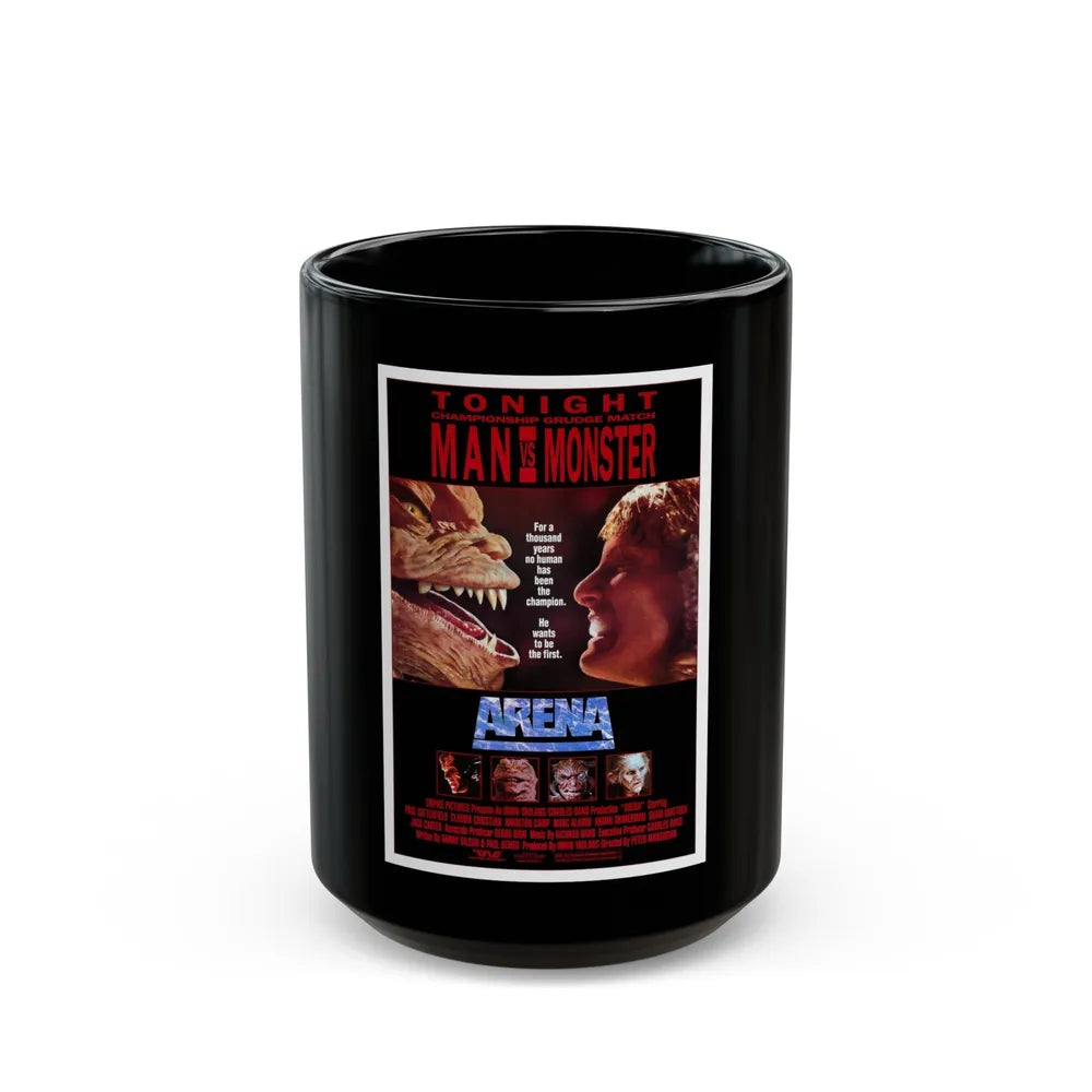 ARENA 1989 Movie Poster - Black Coffee Mug-15oz-Go Mug Yourself