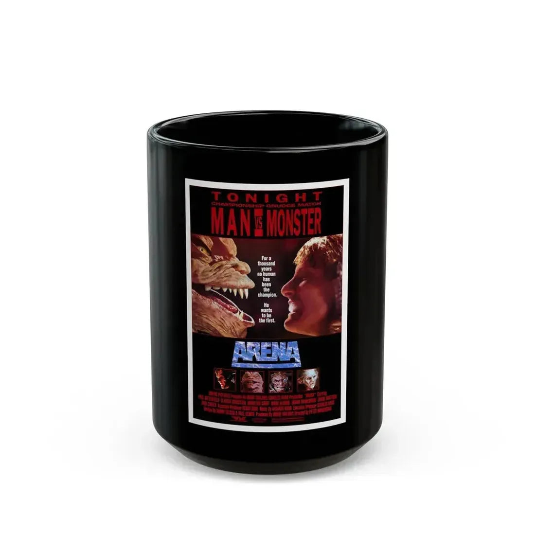 ARENA 1989 Movie Poster - Black Coffee Mug 15oz - Go Mug Yourself