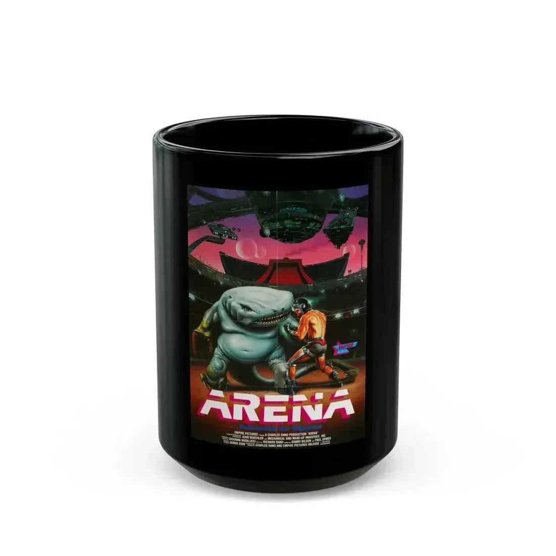 ARENA (GERMAN) 1989 Movie Poster - Black Coffee Mug 15oz - Go Mug Yourself