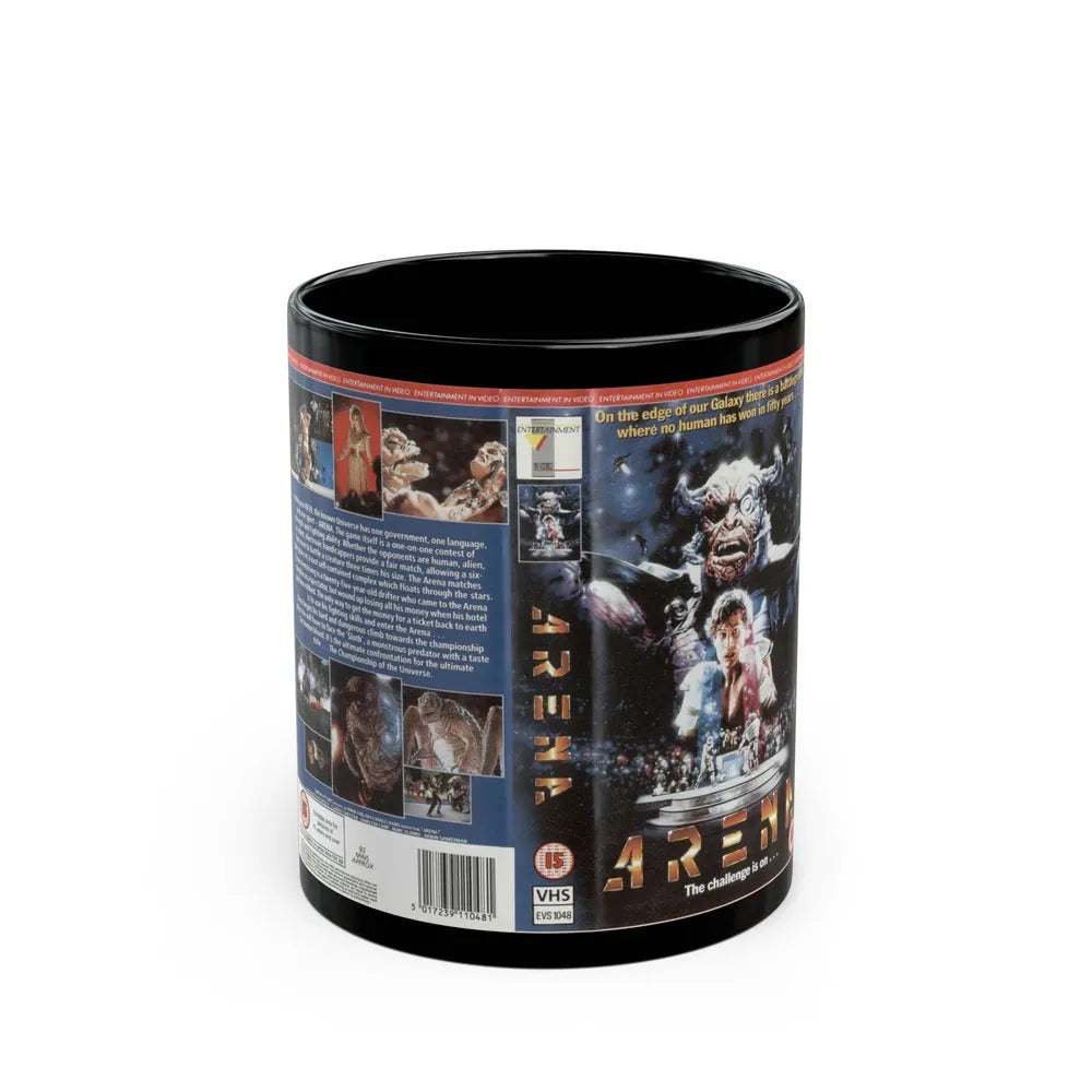 ARENA SCIFI (VHS COVER) - Black Coffee Mug-11oz-Go Mug Yourself