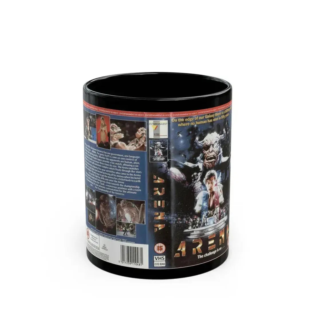 ARENA SCIFI (VHS COVER) - Black Coffee Mug 11oz - Go Mug Yourself