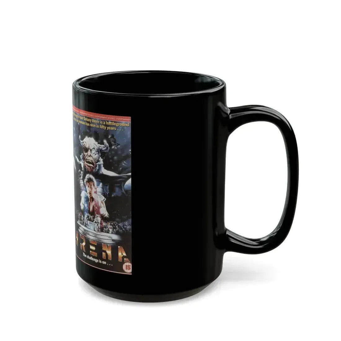 ARENA SCIFI (VHS COVER) - Black Coffee Mug - Go Mug Yourself
