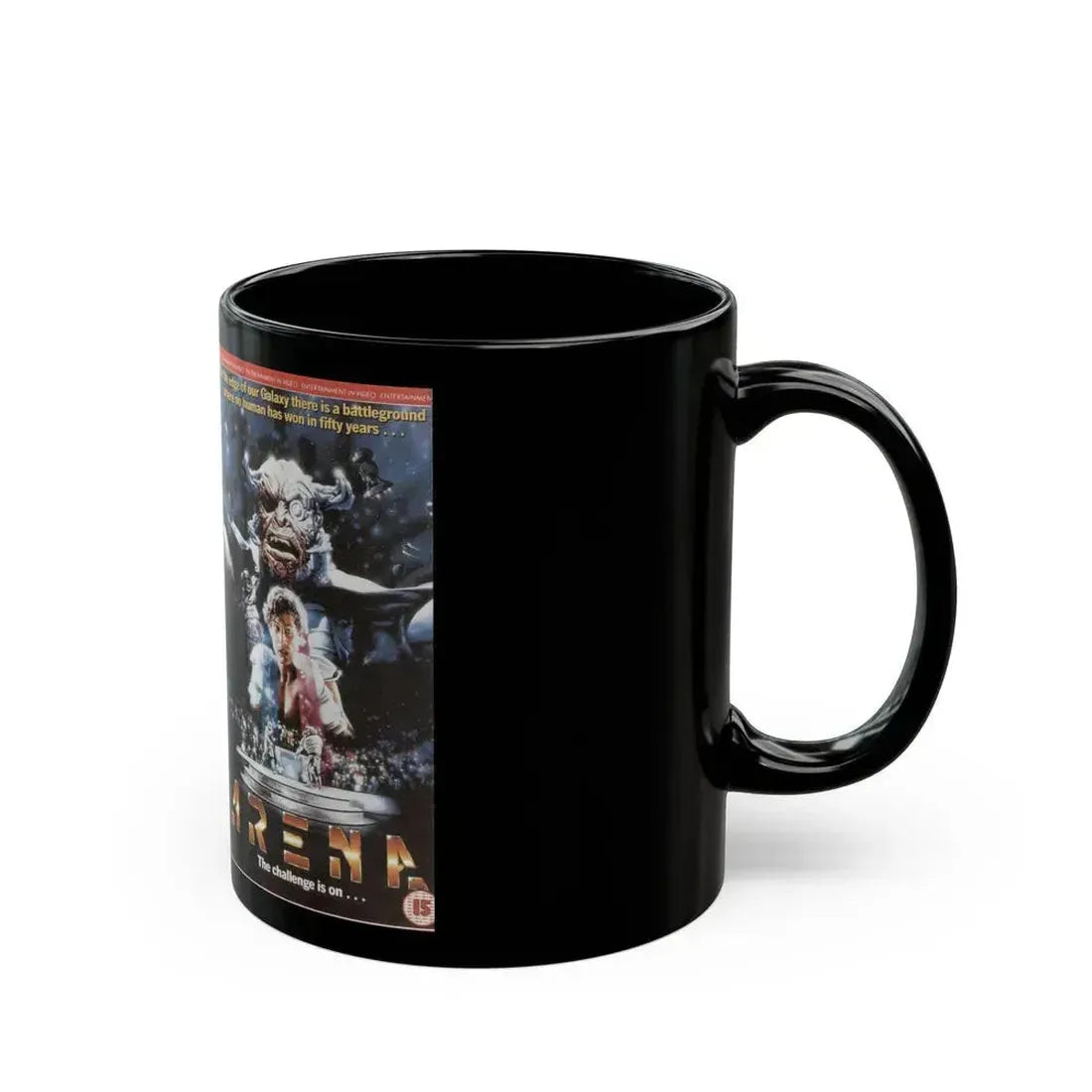ARENA SCIFI (VHS COVER) - Black Coffee Mug - Go Mug Yourself