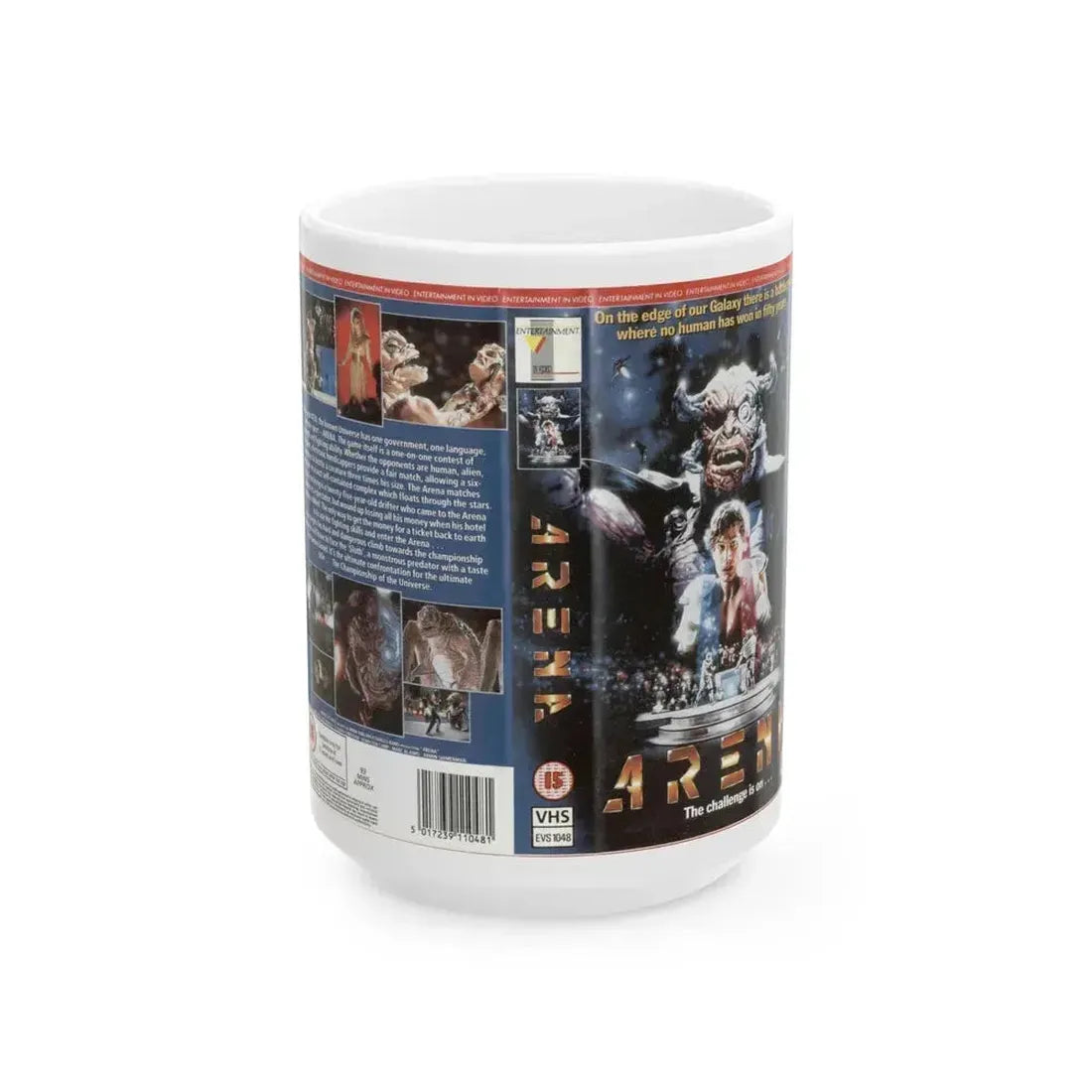 ARENA SCIFI (VHS COVER) - White Coffee Mug 15oz - Go Mug Yourself