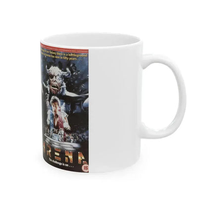 ARENA SCIFI (VHS COVER) - White Coffee Mug - Go Mug Yourself