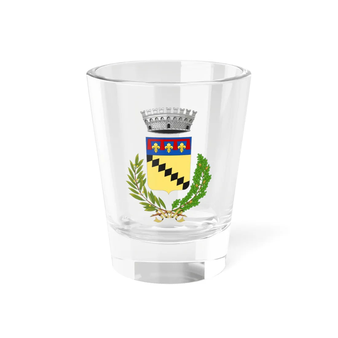 Argelato-Stemma (Italy) (Coat of Arms) Shot Glass 1.5oz 1.5oz - Go Mug Yourself