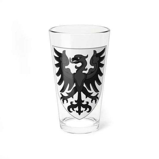 Argent an eagle sable (Luxembourg) (Coat of Arms) Pint Glass 16oz 16oz - Go Mug Yourself