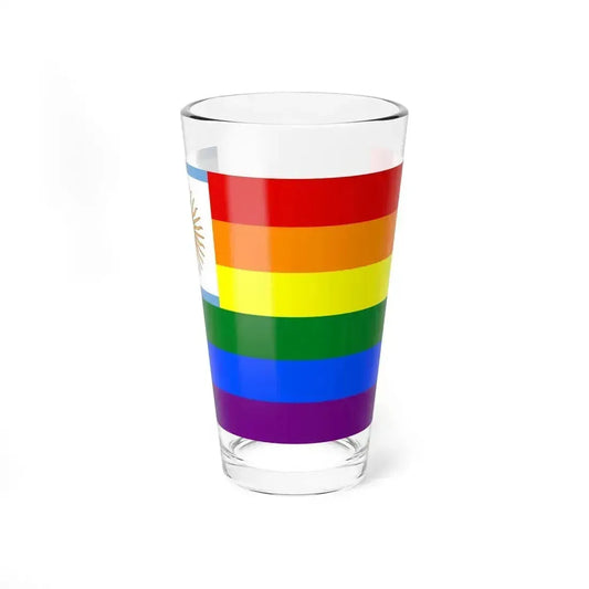 Argentina Gay flag (Argentina) Pint Glass 16oz 16oz - Go Mug Yourself