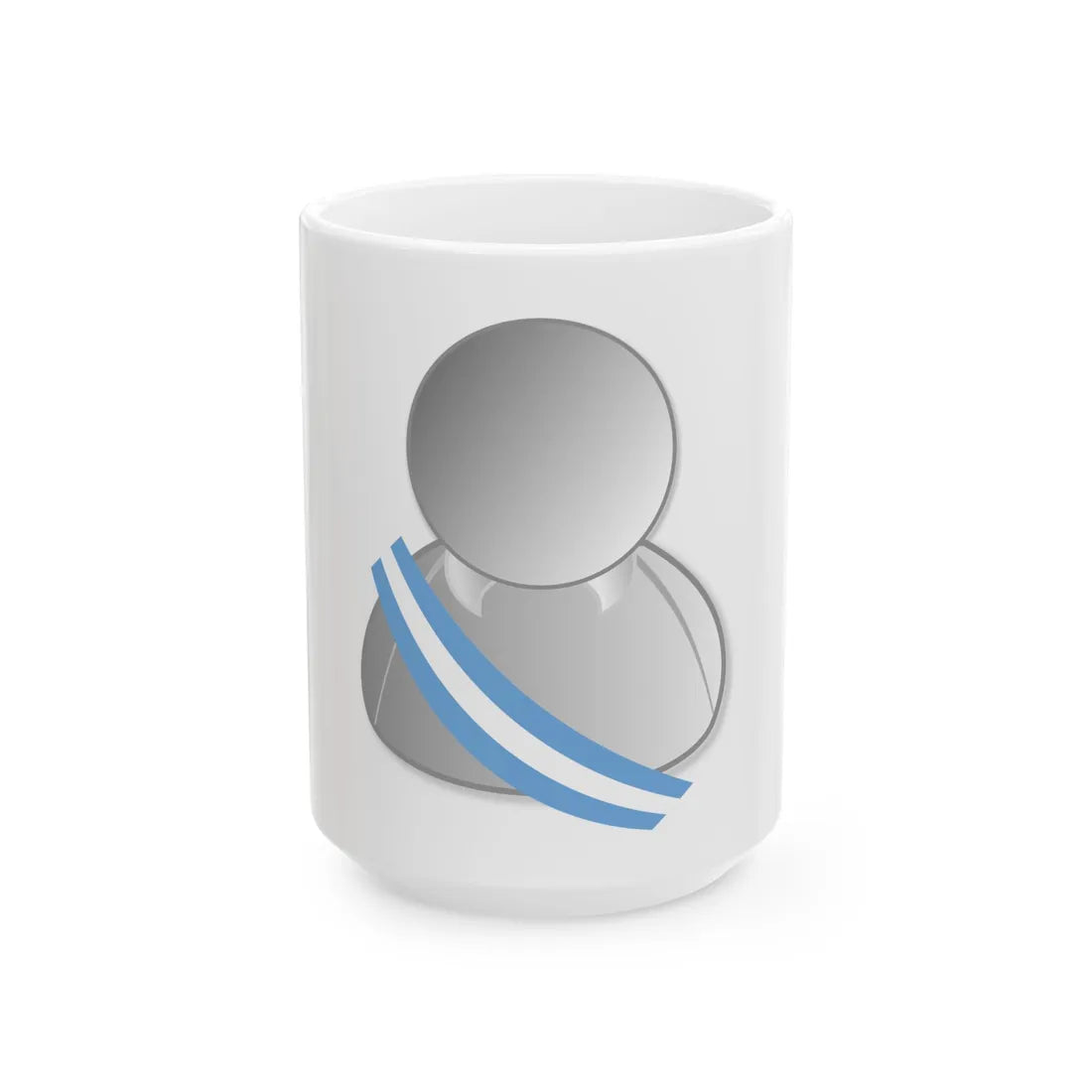 Argentina politic personality icon (Argentina) White Coffee Mug 15oz - Go Mug Yourself