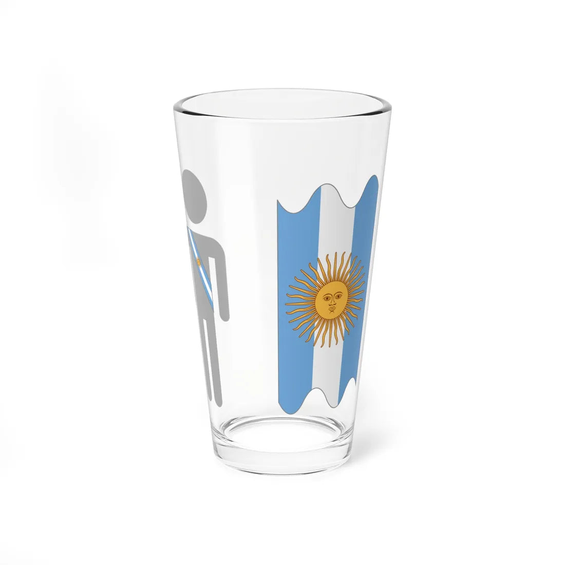 Argentina presidential sash schematic (Argentina) Pint Glass 16oz 16oz - Go Mug Yourself