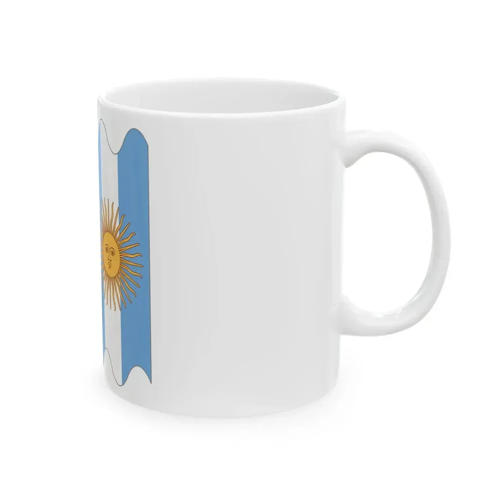 Argentina presidential sash schematic (Argentina) White Coffee Mug - Go Mug Yourself