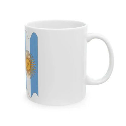 Argentina presidential sash schematic (Argentina) White Coffee Mug - Go Mug Yourself
