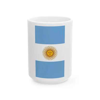 Argentine Naval Aviation fin flash (Argentina) White Coffee Mug 15oz - Go Mug Yourself