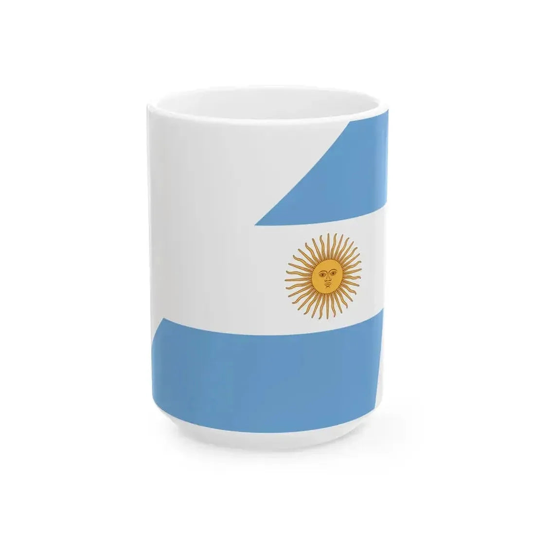 Argentine Naval Aviation fin flash tail (Argentina) White Coffee Mug 15oz - Go Mug Yourself