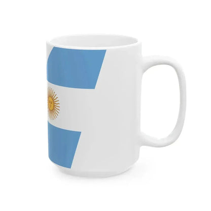 Argentine Naval Aviation fin flash tail (Argentina) White Coffee Mug - Go Mug Yourself
