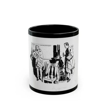 Argosy Magazine Original Art (Popular Publ., 1942) - Black Coffee Mug 11oz - Go Mug Yourself