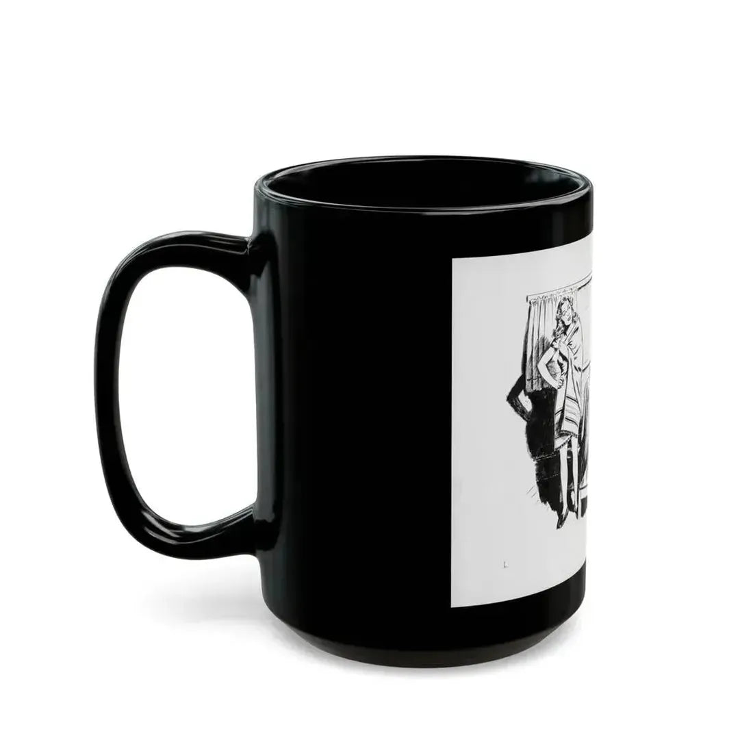 Argosy Magazine Original Art (Popular Publ., 1942) - Black Coffee Mug - Go Mug Yourself
