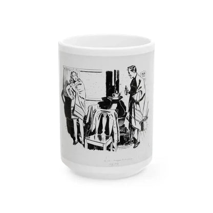 Argosy Magazine Original Art (Popular Publ., 1942) - White Coffee Mug 15oz - Go Mug Yourself