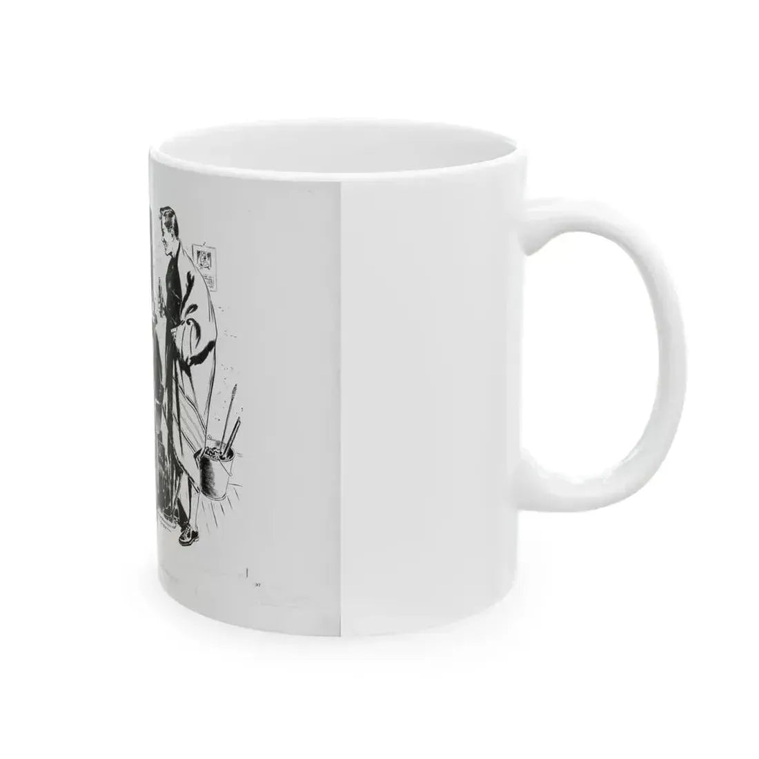 Argosy Magazine Original Art (Popular Publ., 1942) - White Coffee Mug - Go Mug Yourself