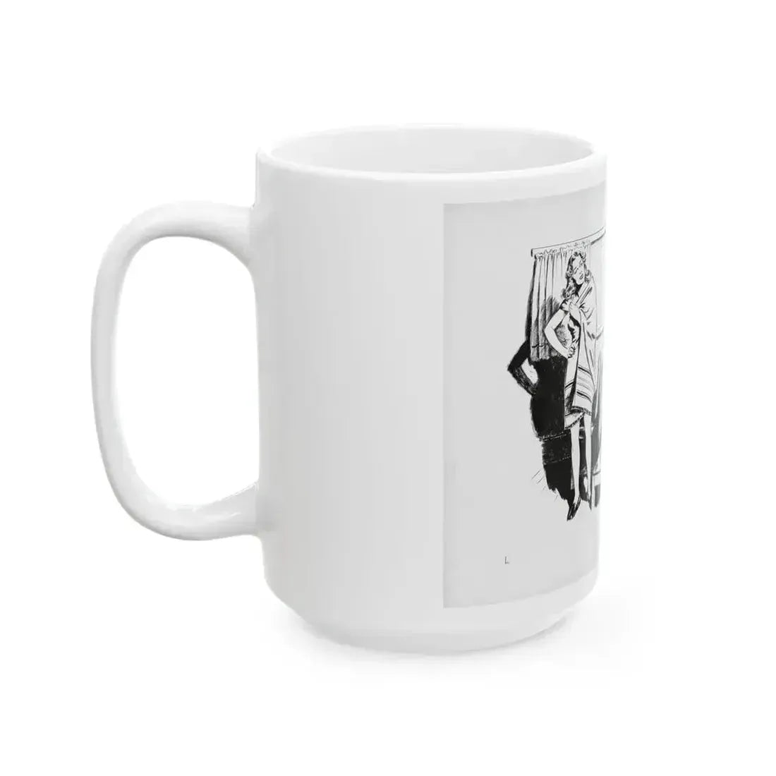 Argosy Magazine Original Art (Popular Publ., 1942) - White Coffee Mug - Go Mug Yourself