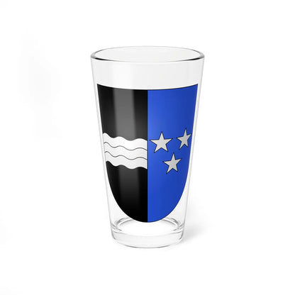 Argovie-coat of arms (Switzerland) (Coat of Arms) Pint Glass 16oz 16oz - Go Mug Yourself